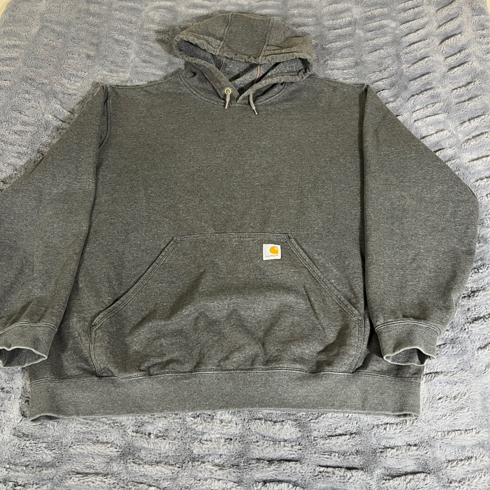 Carhartt Loose Fit Midweight Pullover Hoodie Gray XL TS0121-M K121 026 Mens